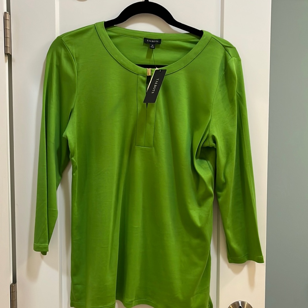 New with tag.  Talbots Women top. Size M